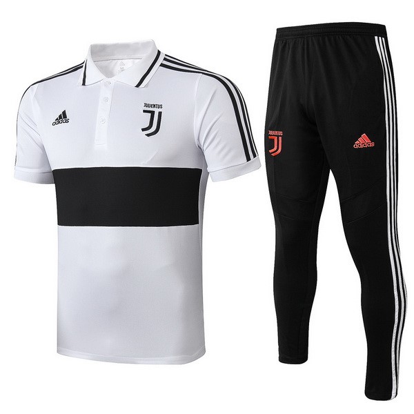 Replicas Polo Juventus Conjunto Completo 2019/20 Blanco Negro Rosa